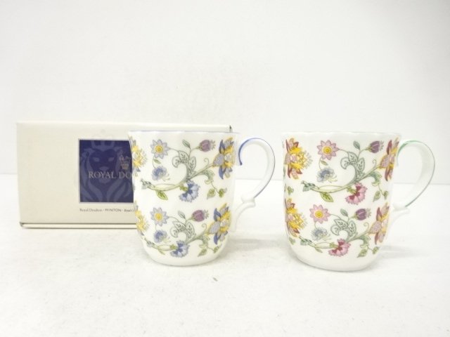 JAPANESE COLLECTIBLE / MINTON MINTON HADDON HALL MUG / 2 PIECES / WEST